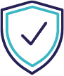 Reassurance patient data stays secure -HIPPA/HITECH compliant icon